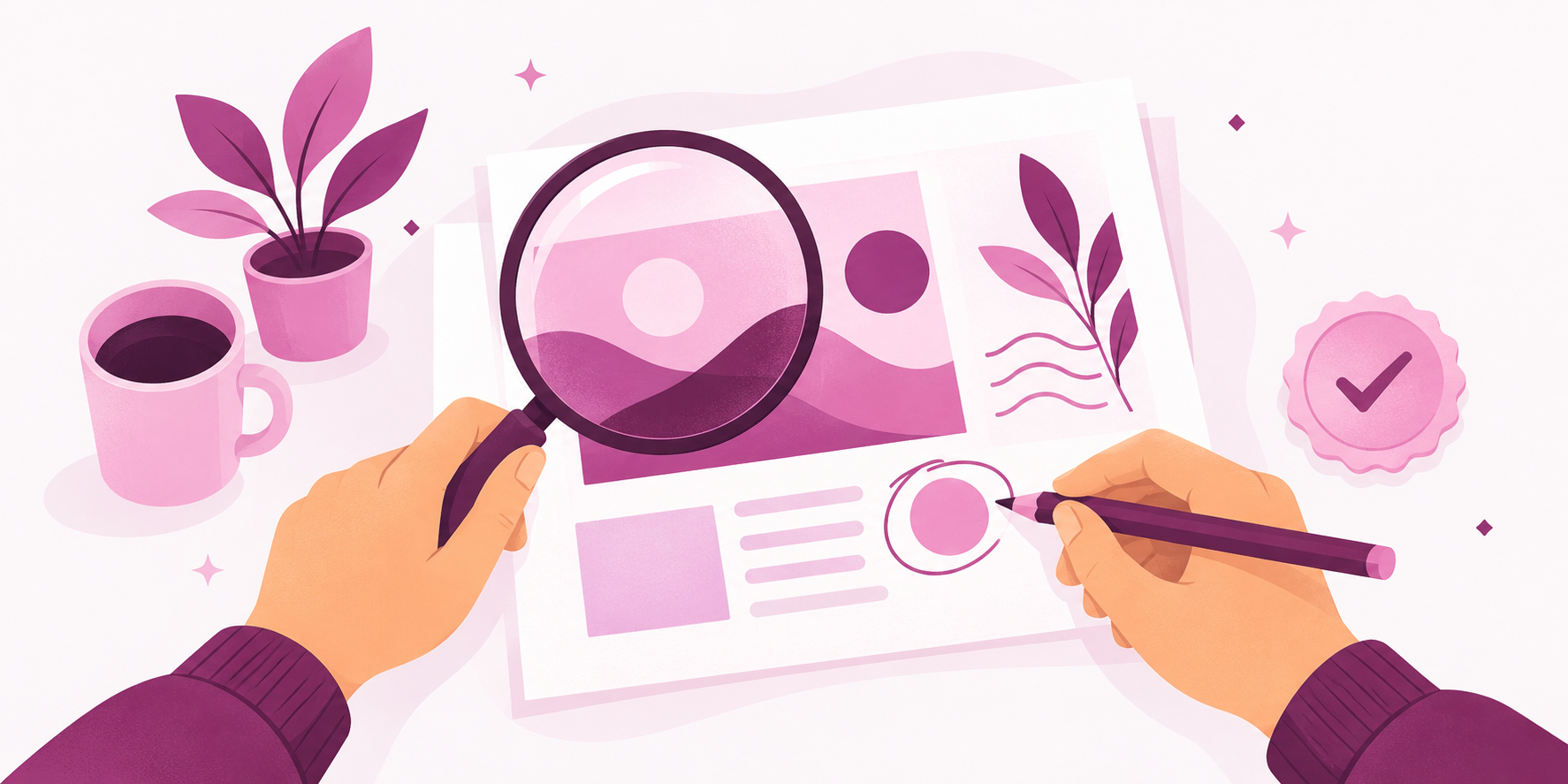 A marketer checking and editing campaign content before approval.