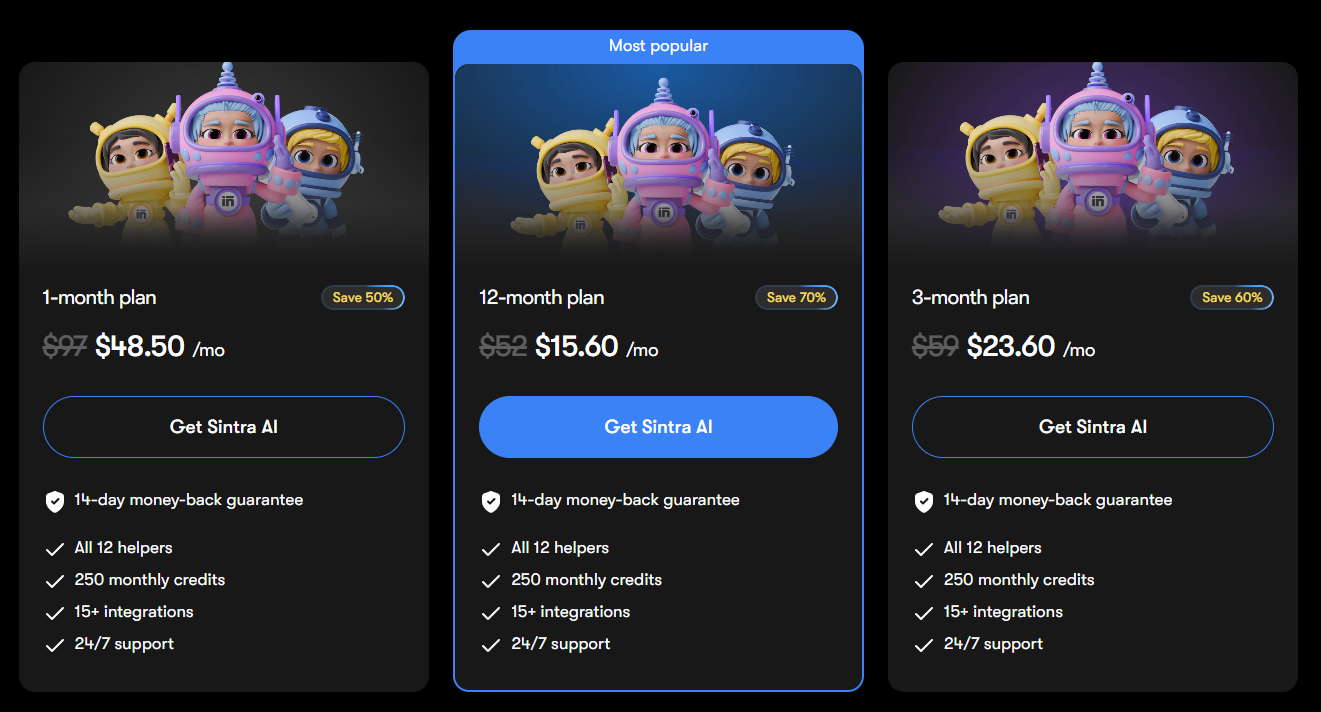 sintra ai pricing