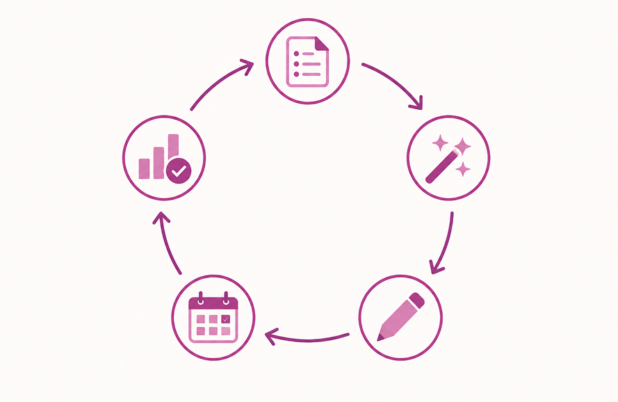A realistic one-hour-a-week workflow