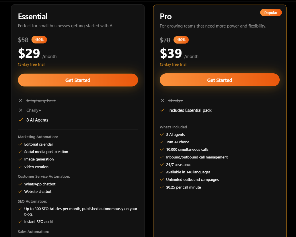 limova pricing