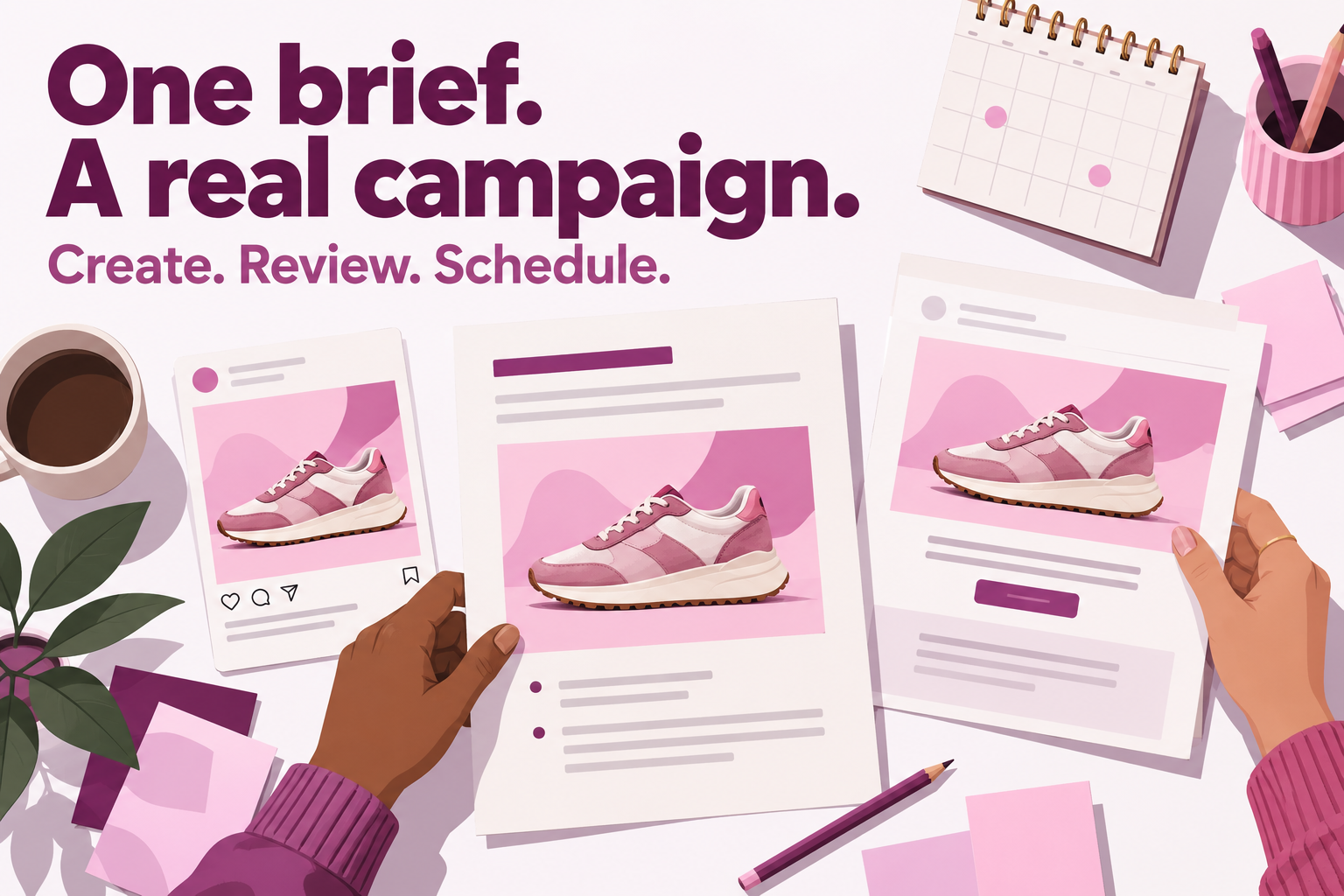 Comparing social and email creative produced from the same retail campaign brief